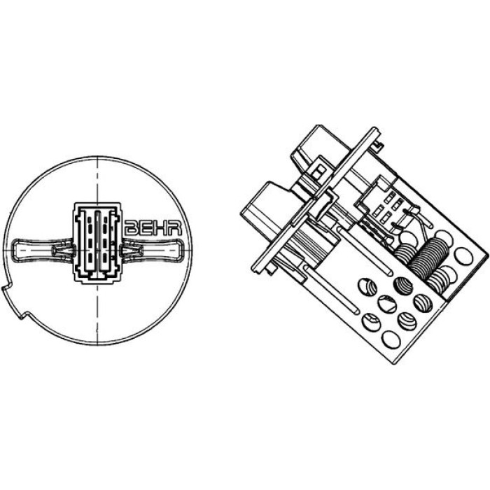 Mahle ABR 93 000P Widerstand, Innenraumgebläse BEHR Premium Line