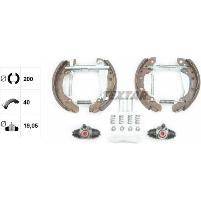 Textar 84044705 Bremsbackensatz Shoe Kit Pro Textar 84044705 Bremsbackensatz Shoe Kit Pro