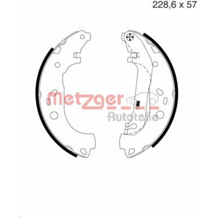 Metzger MG 983 Bremsbackensatz