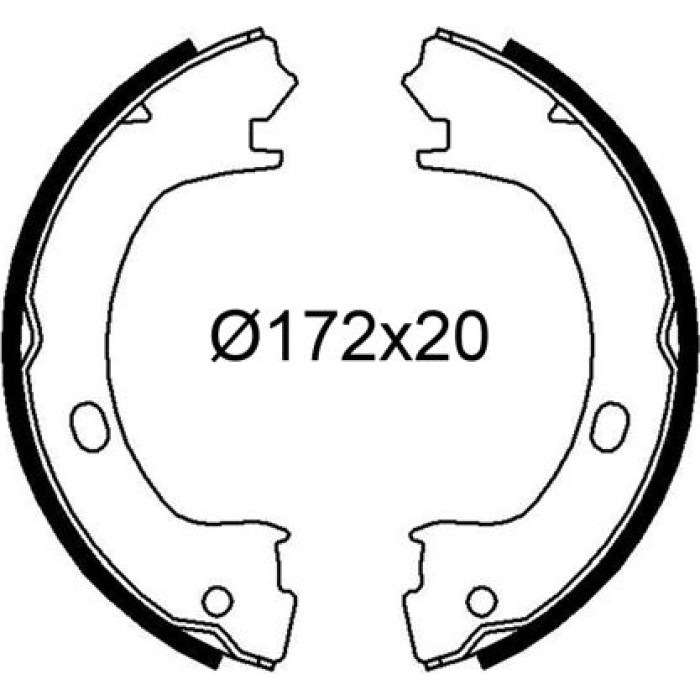 Valeo 564271 Bremsbackensatz