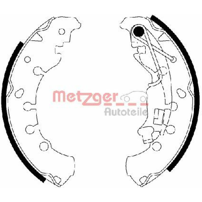 Metzger MG 200 Bremsbackensatz Metzger MG 200 Bremsbackensatz