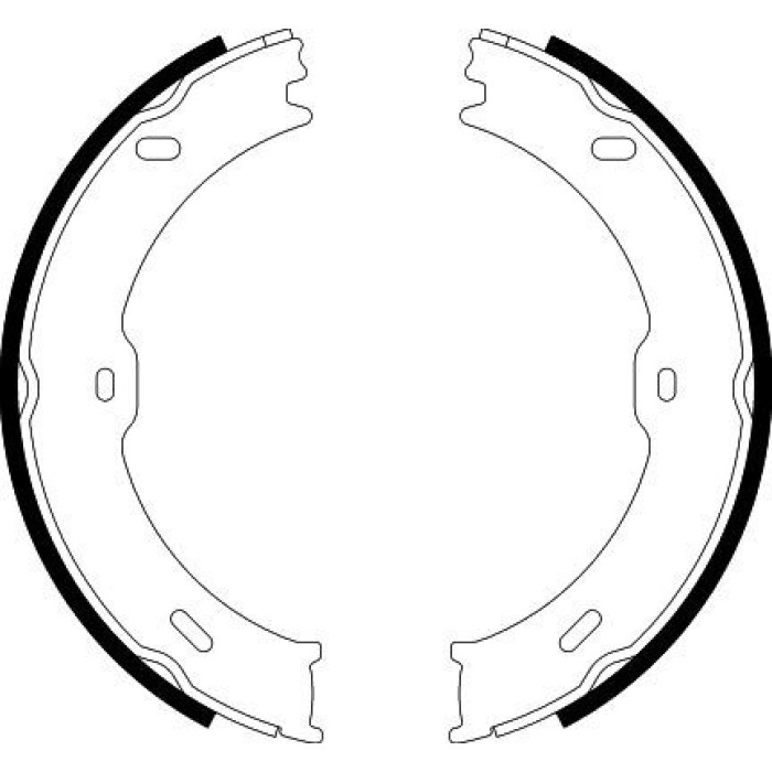 Hella 8DA 355 050-761 Bremsbackensatz, Feststellbremse Hella 8DA 355 050-761 Bremsbackensatz, Feststellbremse