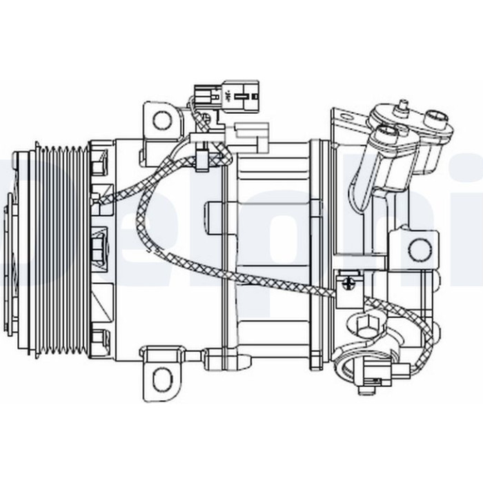 Delphi CS20550 Kompressor, Klimaanlage Delphi CS20550 Kompressor, Klimaanlage