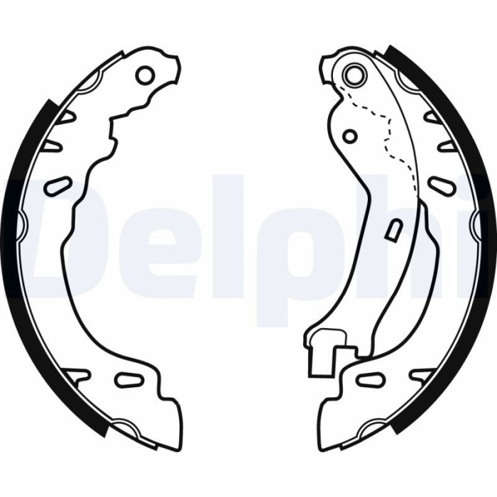Delphi LS1971 Bremsbackensatz Delphi LS1971 Bremsbackensatz