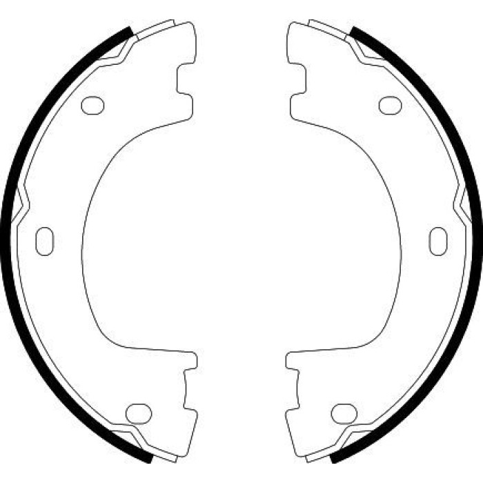 Hella 8DA 355 050-071 Bremsbackensatz, Feststellbremse Hella 8DA 355 050-071 Bremsbackensatz, Feststellbremse