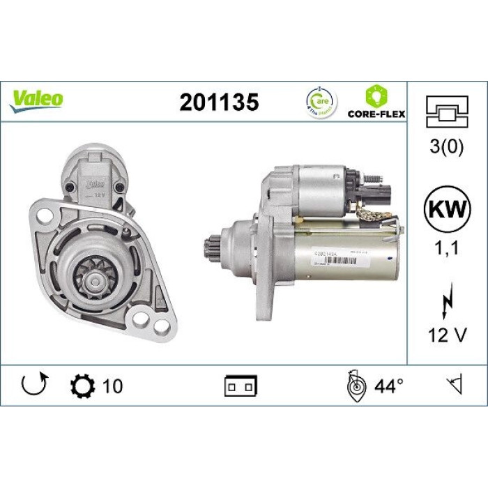 Valeo 201135 Starter CORE-FLEX Valeo 201135 Starter CORE-FLEX