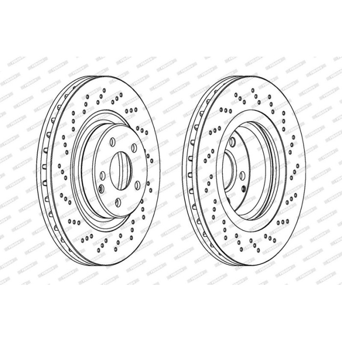 Ferodo DDF1458C-1 Bremsscheibe PREMIER Coat+ disc