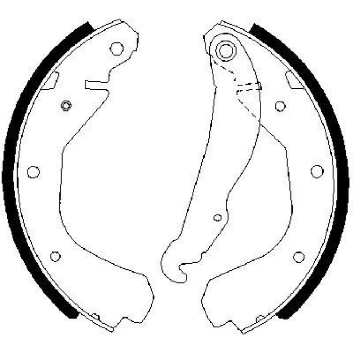 BOSCH 0 986 487 213 Bremsbackensatz BOSCH 0 986 487 213 Bremsbackensatz