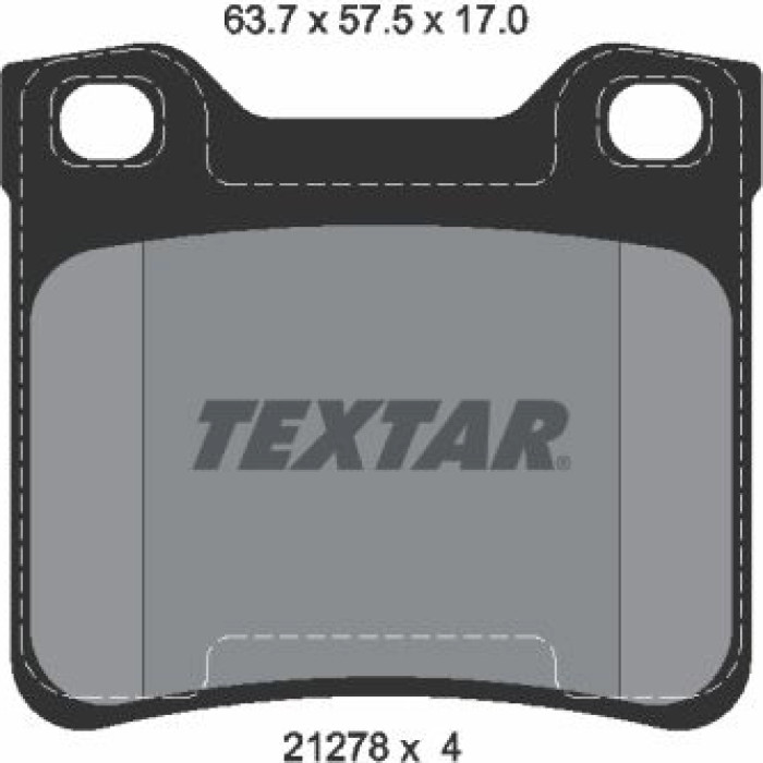 Textar 2127803 Bremsbelagsatz, Scheibenbremse Q+