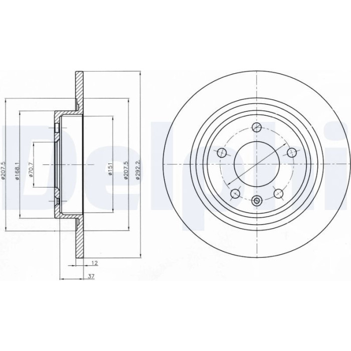 Delphi BG4279C Bremsscheibe