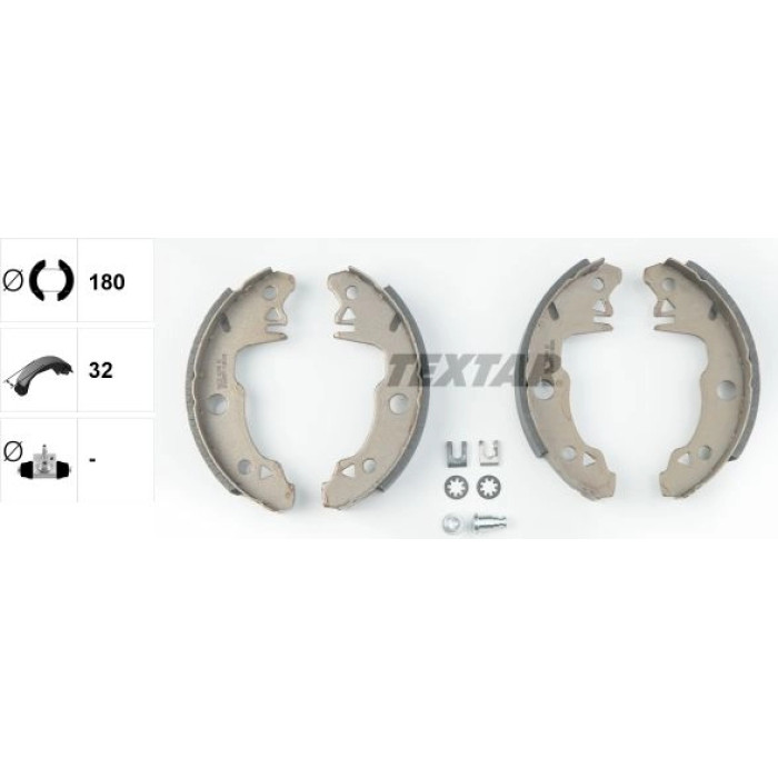 Textar 91029400 Bremsbackensatz Textar 91029400 Bremsbackensatz