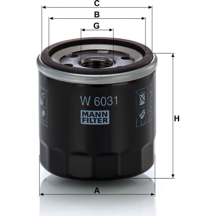 MANN-FILTER W 6031 Ölfilter MANN-FILTER W 6031 Ölfilter
