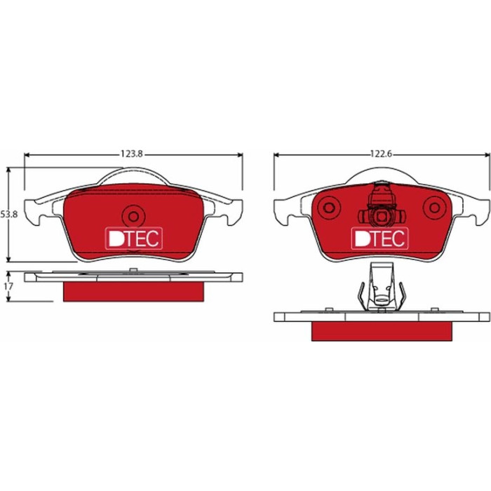 TRW GDB1389DTE Bremsbelagsatz, Scheibenbremse DTEC COTEC TRW GDB1389DTE Bremsbelagsatz, Scheibenbremse DTEC COTEC