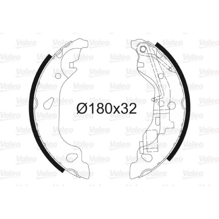 Valeo 562770 Bremsbackensatz Valeo 562770 Bremsbackensatz