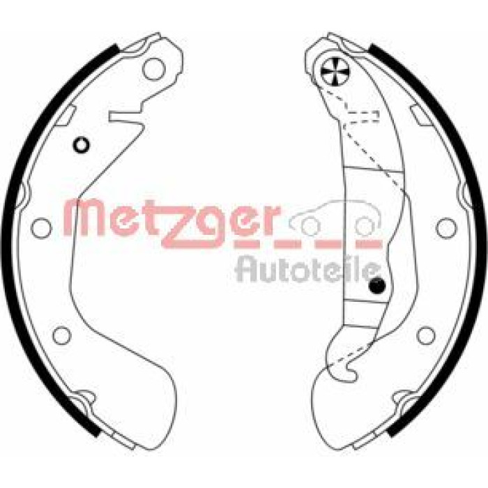 Metzger MG 953 Bremsbackensatz Metzger MG 953 Bremsbackensatz