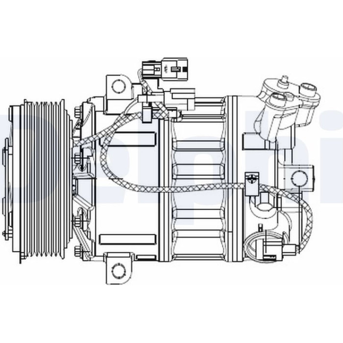 Delphi CS20477 Kompressor, Klimaanlage Delphi CS20477 Kompressor, Klimaanlage