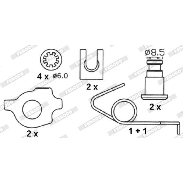 Bremsbackensatz FSB232 Bremsbackensatz FSB232