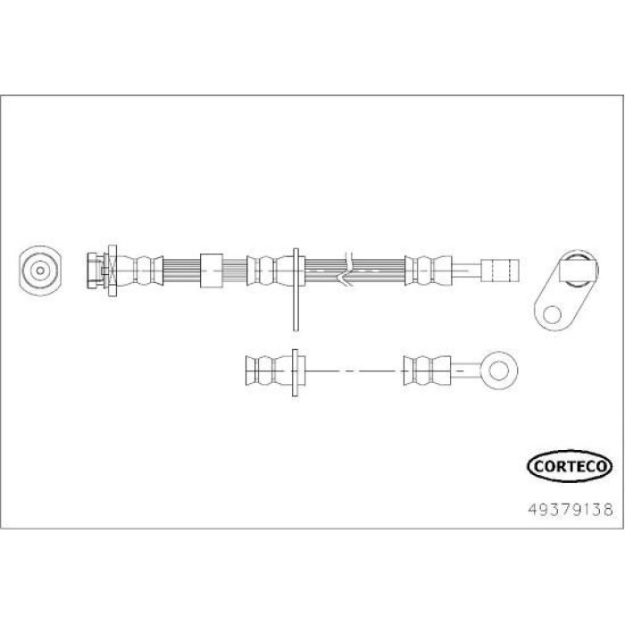 Corteco 49379138 Bremsschlauch Corteco 49379138 Bremsschlauch