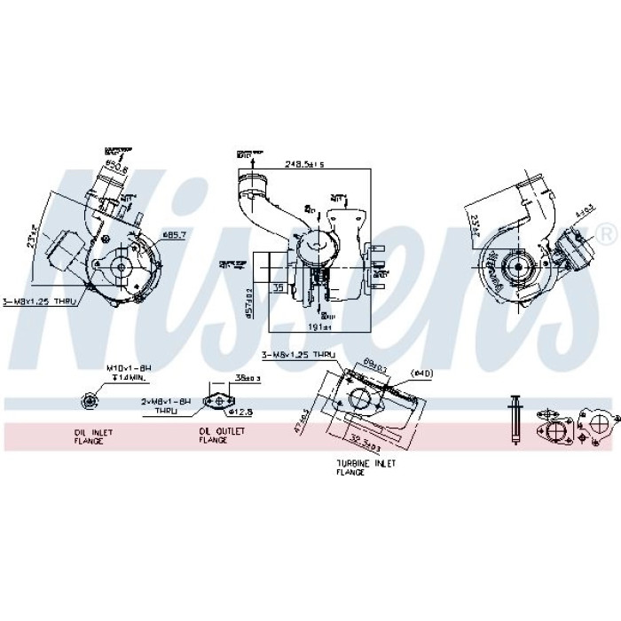 Nissens Turbolader 93111