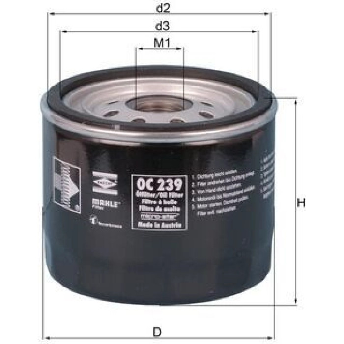 Knecht OC 239 Ölfilter
