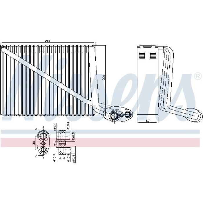 Nissens 92272 Verdampfer, Klimaanlage Nissens 92272 Verdampfer, Klimaanlage