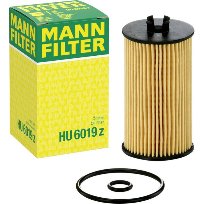 MANN-FILTER HU 6019 z Ölfilter mit Dichtung, Filtereinsatz MANN-FILTER HU 6019 z Ölfilter mit Dichtung, Filtereinsatz