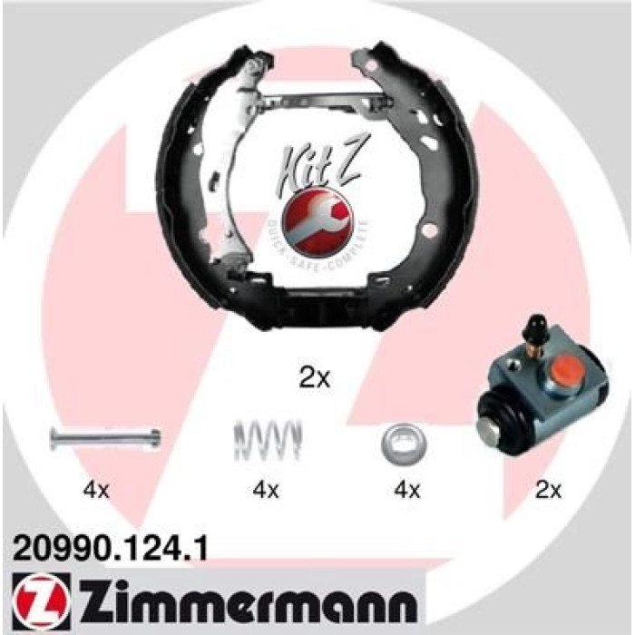 Zimmermann 20990.124.1 Bremsbackensatz KIT Z Zimmermann 20990.124.1 Bremsbackensatz KIT Z