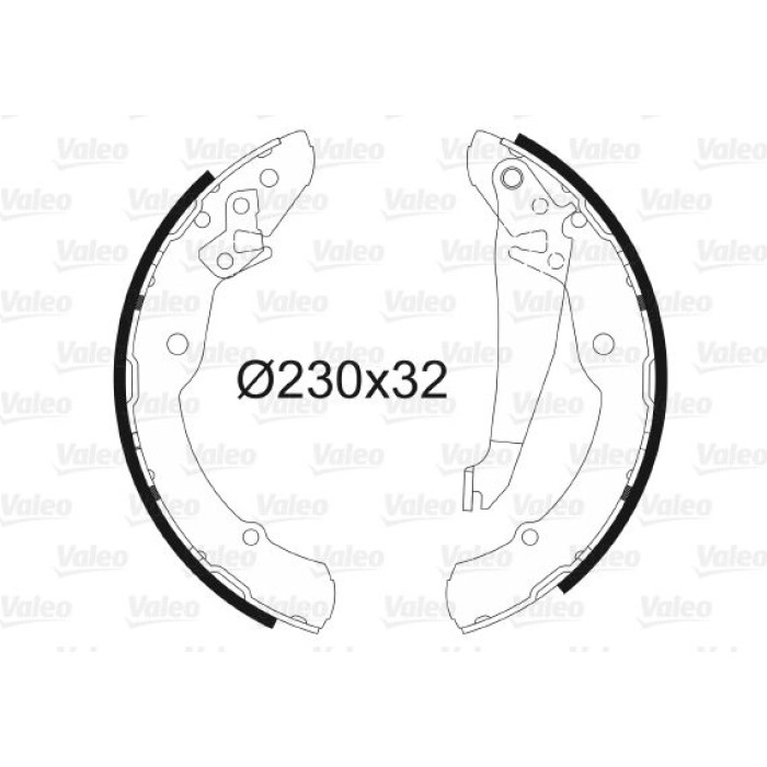 Valeo 562641 Bremsbackensatz