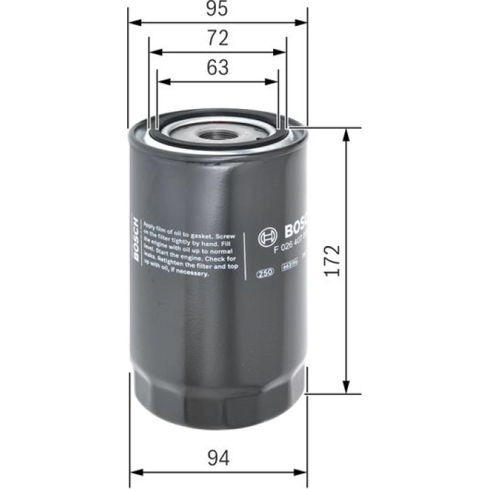 BOSCH F 026 407 081 Ölfilter BOSCH F 026 407 081 Ölfilter