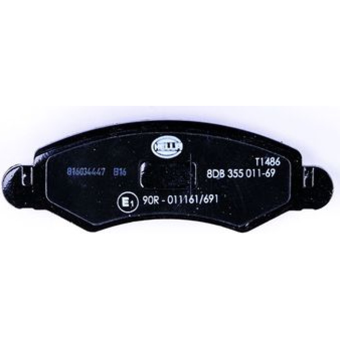 Hella 8DB 355 011-691 Bremsbelagsatz, Scheibenbremse Hella 8DB 355 011-691 Bremsbelagsatz, Scheibenbremse