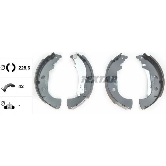 Textar 91053100 Bremsbackensatz Textar 91053100 Bremsbackensatz
