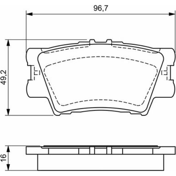 BOSCH 0 986 494 154 Bremsbelagsatz, Scheibenbremse BOSCH 0 986 494 154 Bremsbelagsatz, Scheibenbremse