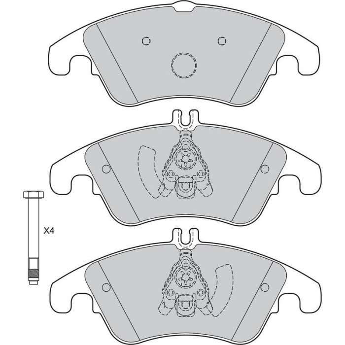 Valeo 601388 Bremsbelagsatz, Scheibenbremse
