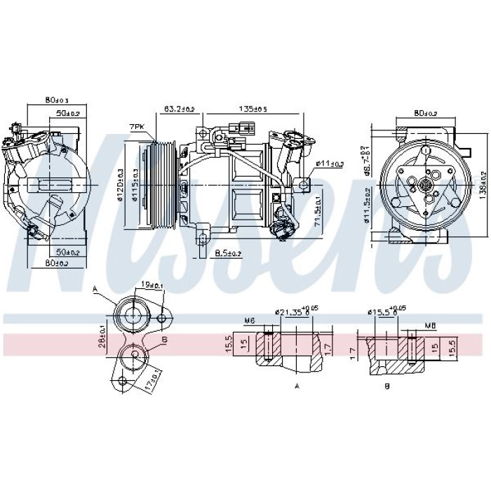 Nissens 890653 Kompressor, Klimaanlage FIRST FIT Nissens 890653 Kompressor, Klimaanlage FIRST FIT