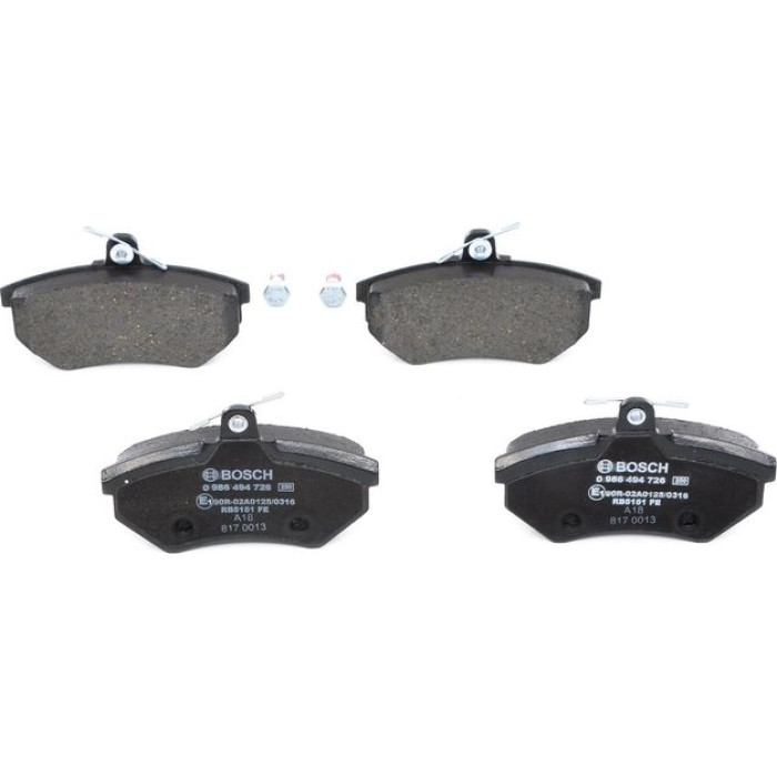 BOSCH 0 986 494 726 Bremsbelagsatz, Scheibenbremse BOSCH 0 986 494 726 Bremsbelagsatz, Scheibenbremse