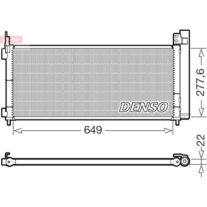 Denso DCN51021 Kondensator, Klimaanlage Denso DCN51021 Kondensator, Klimaanlage