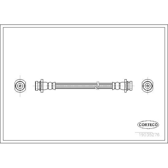 Corteco 19035276 Bremsschlauch Corteco 19035276 Bremsschlauch