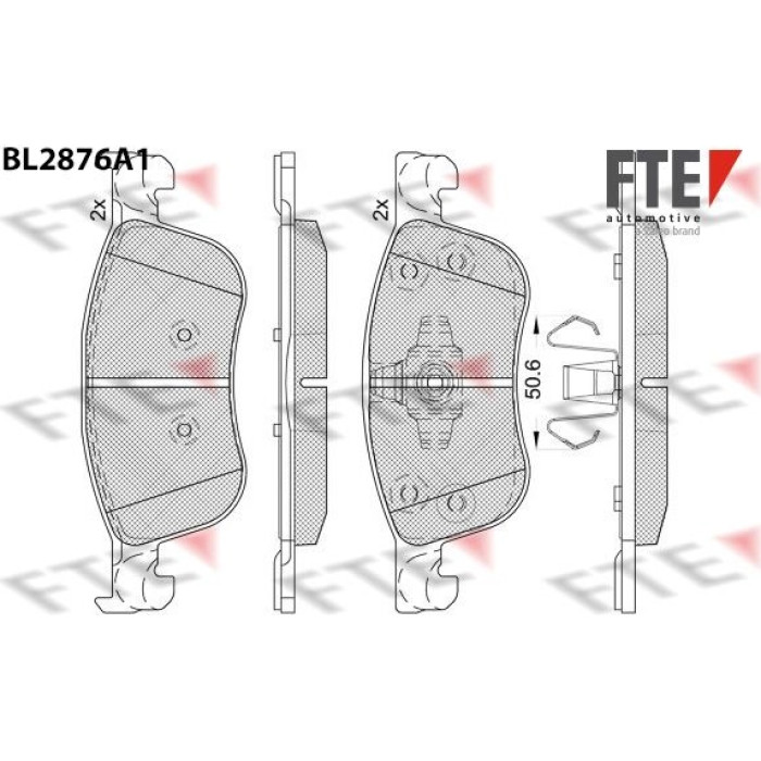 FTE 9011116 Bremsbelagsatz, Scheibenbremse FTE 9011116 Bremsbelagsatz, Scheibenbremse