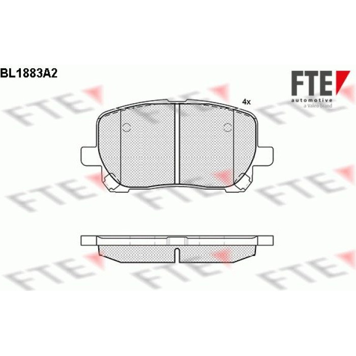FTE 9010468 Bremsbelagsatz, Scheibenbremse FTE 9010468 Bremsbelagsatz, Scheibenbremse