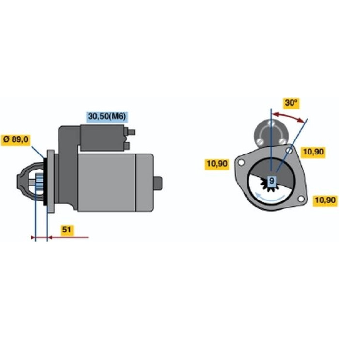 BOSCH 0 001 231 003 Starter