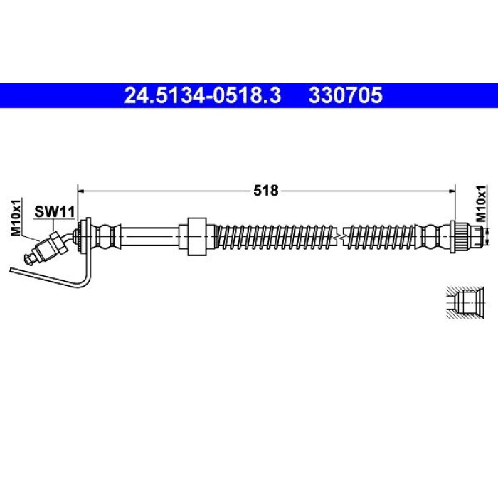 ATE 24.5134-0518.3 Bremsschlauch