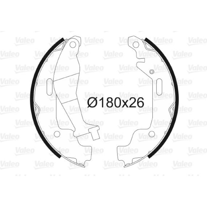Valeo 562783 Bremsbackensatz Valeo 562783 Bremsbackensatz