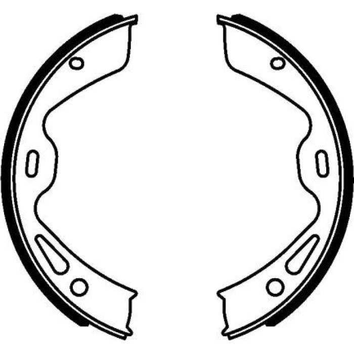 Hella 8DA 355 050-961 Bremsbackensatz, Feststellbremse Hella 8DA 355 050-961 Bremsbackensatz, Feststellbremse