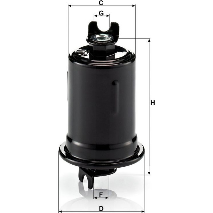 Mann-Filter WK 614/8 Kraftstofffilter Mann-Filter WK 614/8 Kraftstofffilter