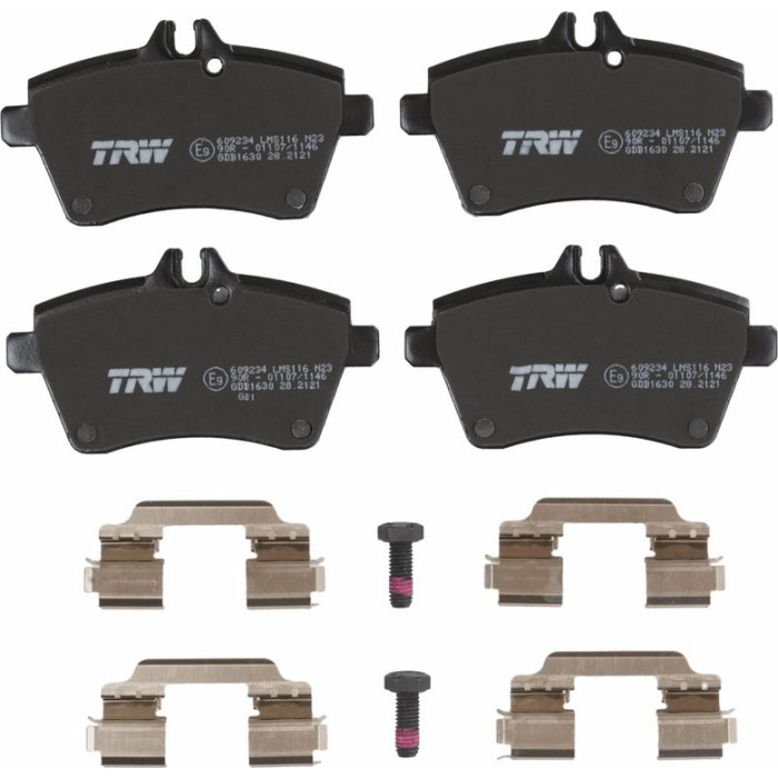 TRW GDB1630 Bremsbelagsatz, Scheibenbremse COTEC TRW GDB1630 Bremsbelagsatz, Scheibenbremse COTEC