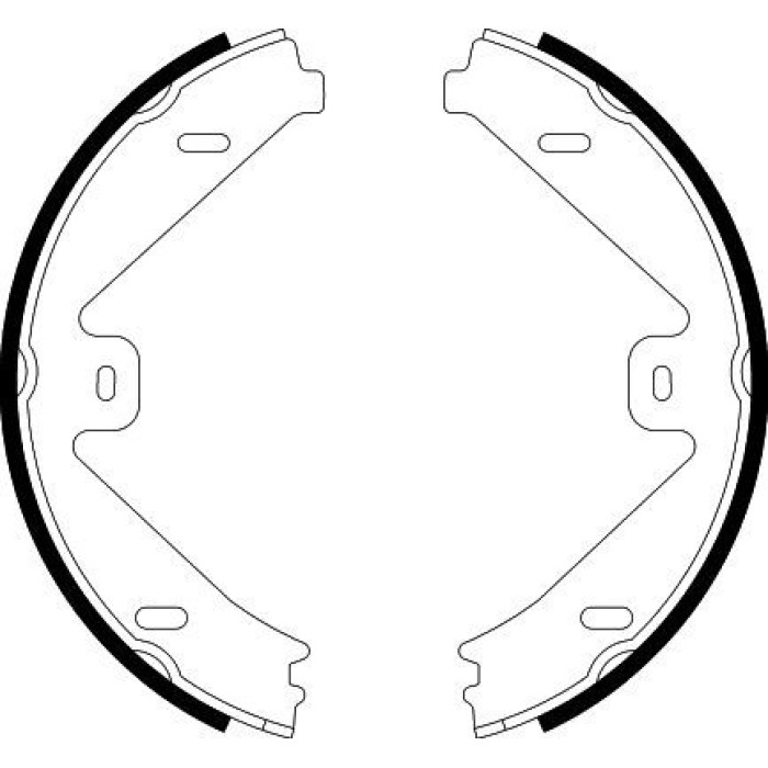 Hella 8DA 355 050-081 Bremsbackensatz, Feststellbremse Hella 8DA 355 050-081 Bremsbackensatz, Feststellbremse