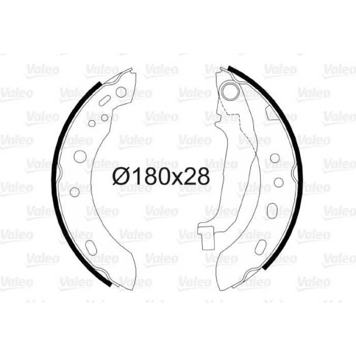 Valeo 564041 Bremsbackensatz Valeo 564041 Bremsbackensatz