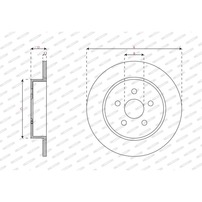 Ferodo DDF3096C Bremsscheibe PREMIER Ferodo DDF3096C Bremsscheibe PREMIER