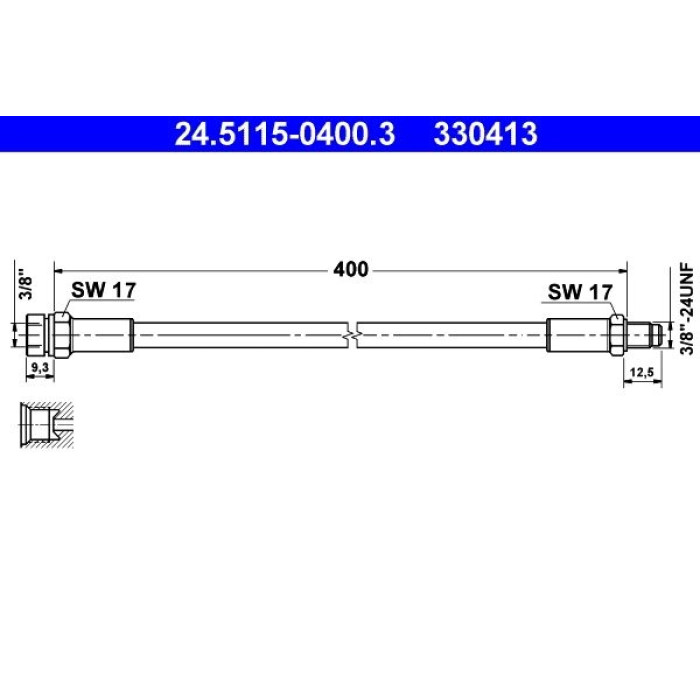 ATE 24.5115-0400.3 Bremsschlauch ATE 24.5115-0400.3 Bremsschlauch