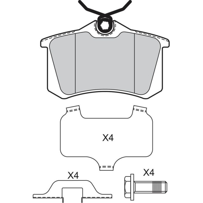 Valeo 601474 Bremsbelagsatz, Scheibenbremse